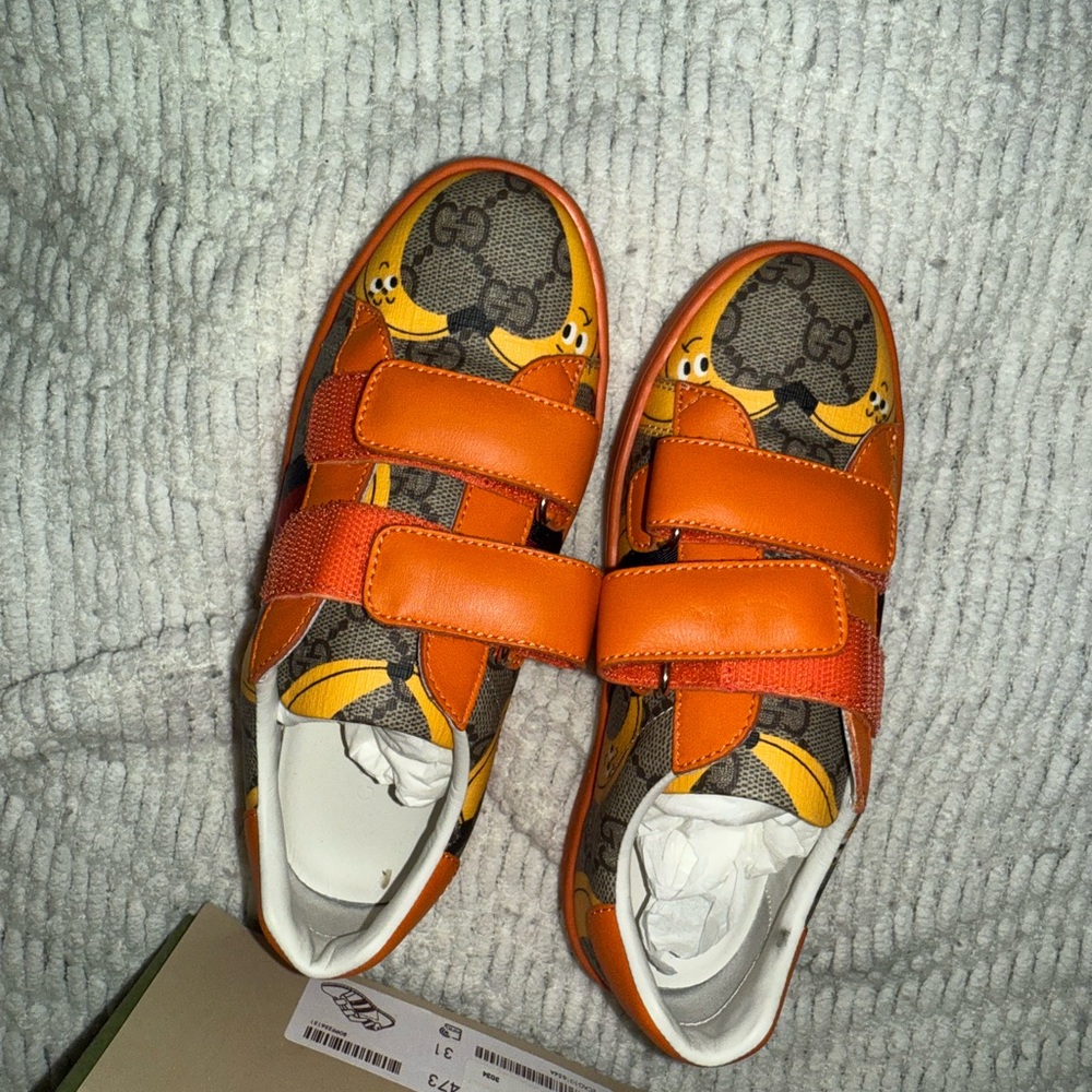 Kids Orange Sneakers